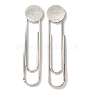 Alloy Brooch Base Settings, Safety Pin Lapel Pin Findings, Platinum, 46.5x10x1mm(FIND-WH0050-77P)