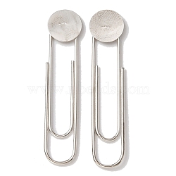 Alloy Brooch Base Settings, Safety Pin Lapel Pin Findings, Platinum, 46.5x10x1mm(FIND-WH0050-77P)