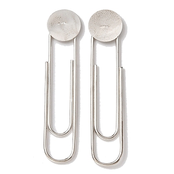 Alloy Brooch Base Settings, Safety Pin Lapel Pin Findings, Platinum, 46.5x10x1mm