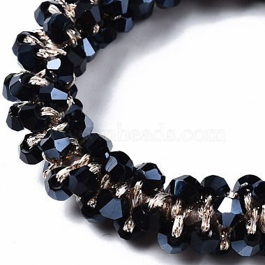 Faceted Glass Beads Stretch Bracelets(BJEW-S144-001A-02)-3