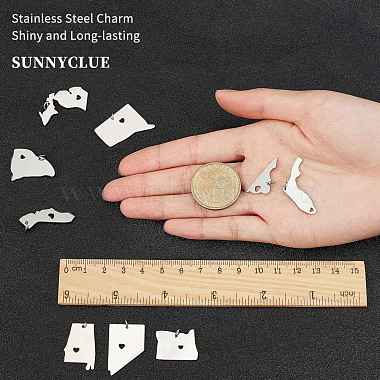 Sunnyclue 12шт 12 стиля 201 подвески из нержавеющей стали(STAS-SC0002-36P)-3