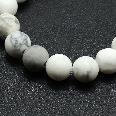 Frosted Howlite Round Bead Strands(G-M064-14mm-12)-2