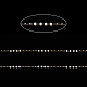 chaînes à maillons en perles de verre rondelle(CHS-G028-07G-01)-2