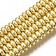 Electroplate Non-magnetic Synthetic Hematite Bead Strands(G-Q465-19G)-1