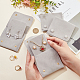 pochettes cadeaux pour bijoux en tissu pelucheux avec bouton-pression(ABAG-WH0045-08C)-3