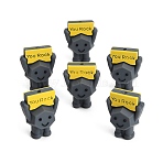 Silicone Beads, Focal Beads, You Rock Man, Slate Gray, 29x23x16mm, Hole: 2mm(SL-CBAADA6-01)