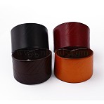 Leather Wide Bands, Cord Bracelets with Alloy, Mixed Color, 8-5/8 inch(22cm)(BJEW-N269-07)