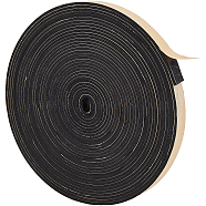 Strong Adhesive EVA Sponge Foam Tape, Anti-Collision Seal Strip, Black, 1.5x0.3cm, about 10m/roll(TOOL-WH0131-07B-01)