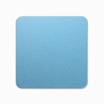 Alloy & EVA Foam Wax Seal Mats, for Wax Seal Stamp, Blue, Square, 92x92x3mm