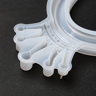 Couronne thème bricolage cadre photo moules en silicone(DIY-P074-01D)-5