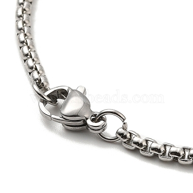 304 collares con colgante de acero inoxidable para mujeres y hombres(NJEW-G123-10P)-4