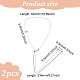 2Pcs Plastic Imitation Pearl Beaded Backdrop Necklace Body Chain(NJEW-FG0001-03)-2