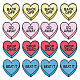 16 шт. 4 цвета сердце компьютеризированная вышивка ткань утюг на заплатах(DIY-FG0004-41)-1