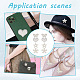 8Pcs 4 Styles Star/Flower/Heart/Butterfly Non-woven Fabric Appliques(DIY-GO0001-71)-7