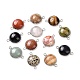 Natural & Synthetic Mixed Gemstone Connector Charms(G-D059-01B)-1