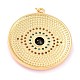 Real 18K Gold Plated Brass Micro Pave Cubic Zirconia Pendants(ZIRC-L100-084G-04)-4