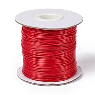 Korean Waxed Polyester Cord, Crimson, 1mm, about 85yards/roll(YC1.0MM-10)