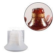 Christmas DIY Candle Holder Silicone Molds, Resin Plaster Cement Casting Molds, Bell, 9.2x7.2cm, Inner Diameter: 8.9x6.9cm(DIY-F141-01A)