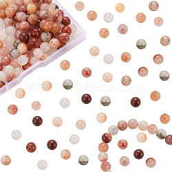 DIY Dyed Bracelet Making Kits, Including 8mm Dyed White Natural Jade Round Beads, Elastic Thread, Coconut Brown, 8mm, Hole: 1mm(DIY-SZ0003-45D)