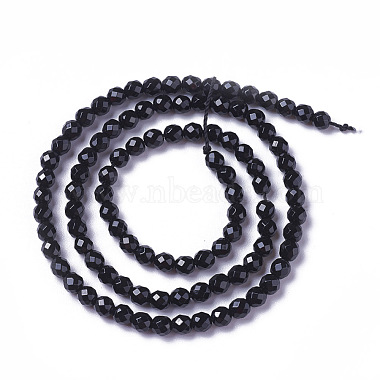 Natural Black Onyx Beads Strands(X-G-F596-28-2mm)-2