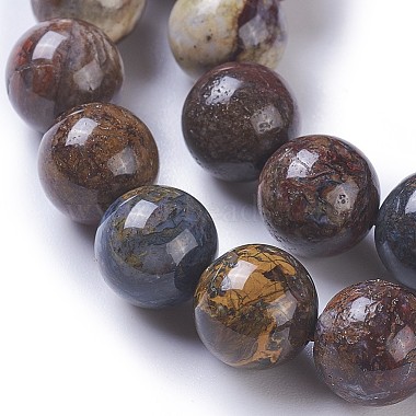 Natural Pietersite Beads Strands(G-P428-06-10mm)-3