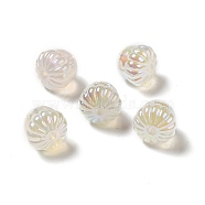 UV Plating Rainbow Iridescent Acrylic Beads, Acorn, WhiteSmoke, 14.5x15.5mm, Hole: 3mm(PACR-M002-10D)