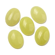 Natural Lemon Jade Cabochons, Oval, 18x13x5~5.5mm(G-C115-01A-16)