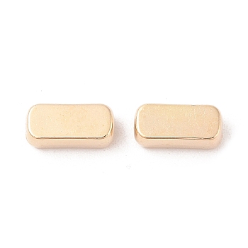 CCB Plastic Beads, Rectangle, Golden, 13x6x5mm, Hole: 1.5mm