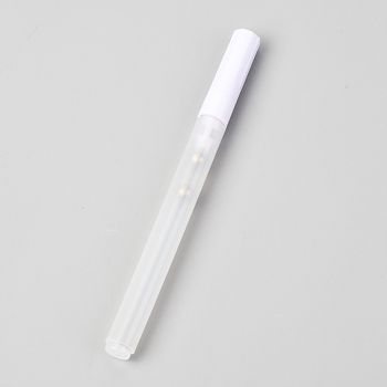 Plastic Refillable oil paint Pen Brush, Fine Point Tip, for DIY Furniture Rock Painting, Stone, Ceramic, Linellae Contour Portray, Clear, 13.2cm