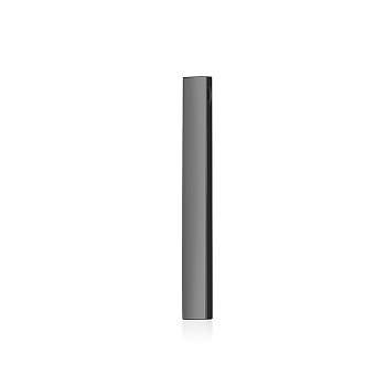 201 Stainless Steel Pendants, Cuboid, Gunmetal, 34.5x3x3mm, Hole: 2mm