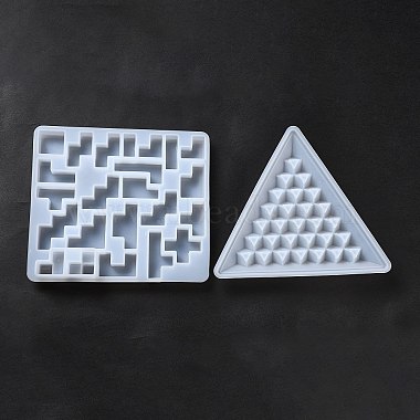 Moules en silicone puzzle pyramide(DIY-F110-01)-3