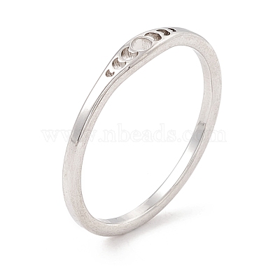 304 Stainless Steel Moon Phase Finger Ring for Women(RJEW-A006-06P)-3