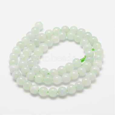 Natural Myanmar Jade/Burmese Jade Beads Strands(G-F306-13-6mm)-2