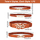 4Pcs 4 Style Imitation Leather Elastic Chain Belt(AJEW-GA0006-22A)-2