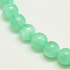 Dyed Natural Green Jade Beads Strands(X-JBS053-6MM-27)-1