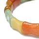 Natural Aventurine Rectangle Beaded Stretch Bracelet for Women(BJEW-E379-05A)-3