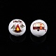 Camping Theme Printed Wooden Beads(WOOD-D006-11)-1