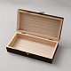 Wooden Packing Boxes with Hinged Lid and Clasps(OBOX-WH0001-13)-2