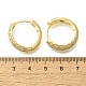 Brass Clear Cubic Zirconia Hoop Earrings(EJEW-M047-24G)-5