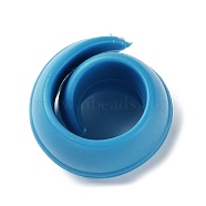 Silicone Thread Spool Huggers, Thread Spool Savers, Bobbin Clips, for Sewing Tools, Prevent Thread Tails from Unwinding, Deep Sky Blue, 27x25.5x19.5mm(TOOL-NH0001-01B)
