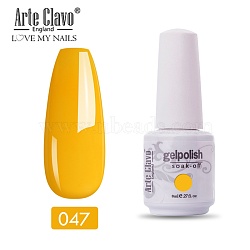 8ml Special Nail Gel, for Nail Art Stamping Print, Varnish Manicure Starter Kit, Gold, Bottle: 25x66mm(MRMJ-P006-I014)