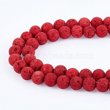 Synthetic Lava Rock Beads Strands(G-S277-8mm-12)-4