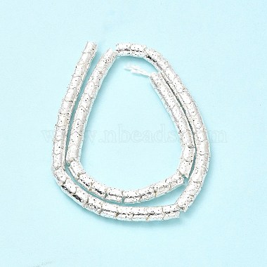 Electroplated Natural Lava Rock Beads Strands(G-G984-03S)-3