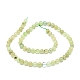 perles naturelles préhnite brins(G-O201A-06E)-2