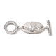 Brass Micro Pave Clear Cubic Zirconia Toggle Clasps(KK-M243-11P)-1