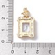 Brass Micro Pave Cubic Zirconia Pendants(FIND-C047-10KCG-02)-3