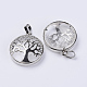 Natural Quartz Crystal Pendants(G-P350-D15)-2