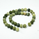 Round Frosted Natural TaiWan Jade Bead Strands(X-G-M248-10mm-02)-6