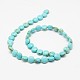 Flat Round Synthetic Turquoise Beads Strands(TURQ-I022-10x5mm-05)-2