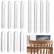 3 Sets 3 Style Silicone Anti-Collision Bumper Guard Protector Strips, Adhesive Bumpers for Refrigerator, Furniture, Cabinets, Wall, Car, Oval, Clear, 60~140x14~18.5x5mm, 4pcs/set, 1 set/style(FIND-OC0002-15)